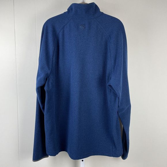 Mountain Hardwear 1/4 Zip‎ Microfleece Pullover Jacket Blue Mens Large - Picture 4 of 9